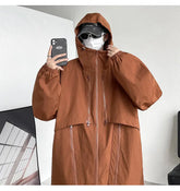 Threebooy Men's Clothing Harajuku Outerwear Men's Coats Models 2024 Man Hoodie Hooded Jackets Korean Popular Clothes Loose Fitting Spring